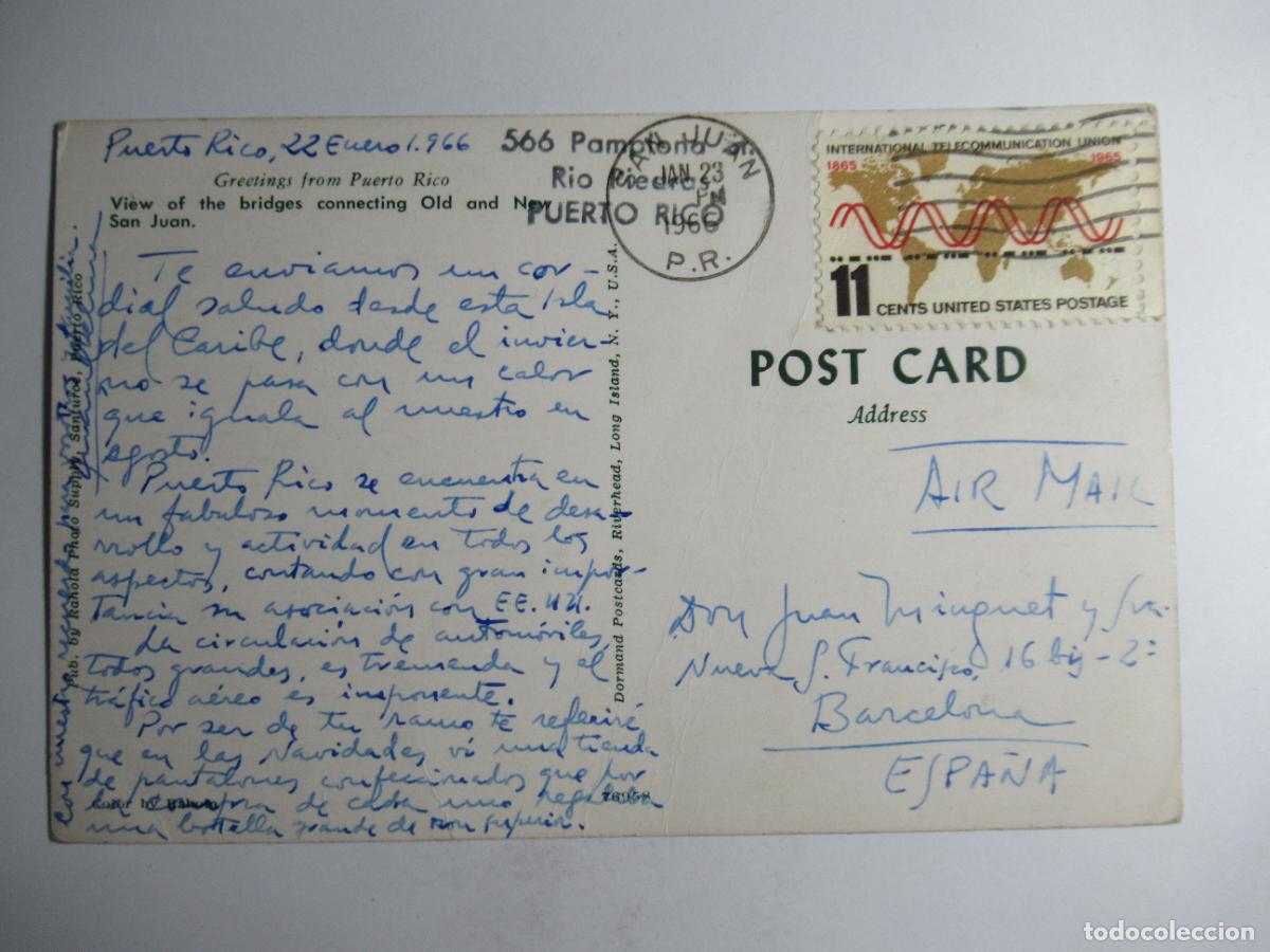 Postales: Puerto Rico - circulada - Foto 2