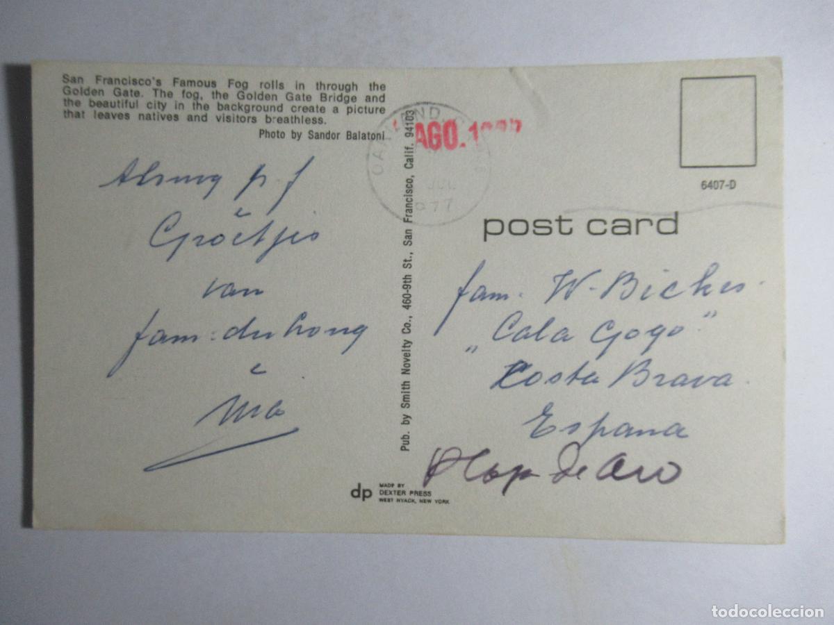 Postales: San Francisco - escrita - Foto 2