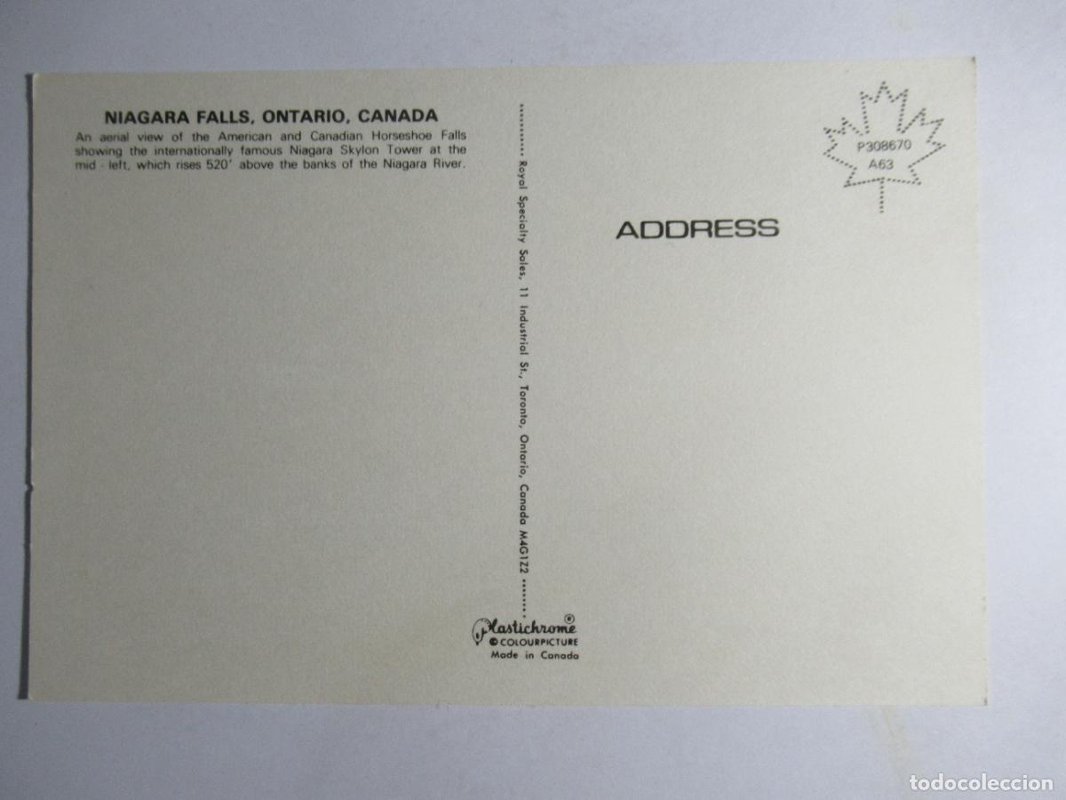 Postales: Canad&aacute; - Ontario - Niagara Falls - Foto 2