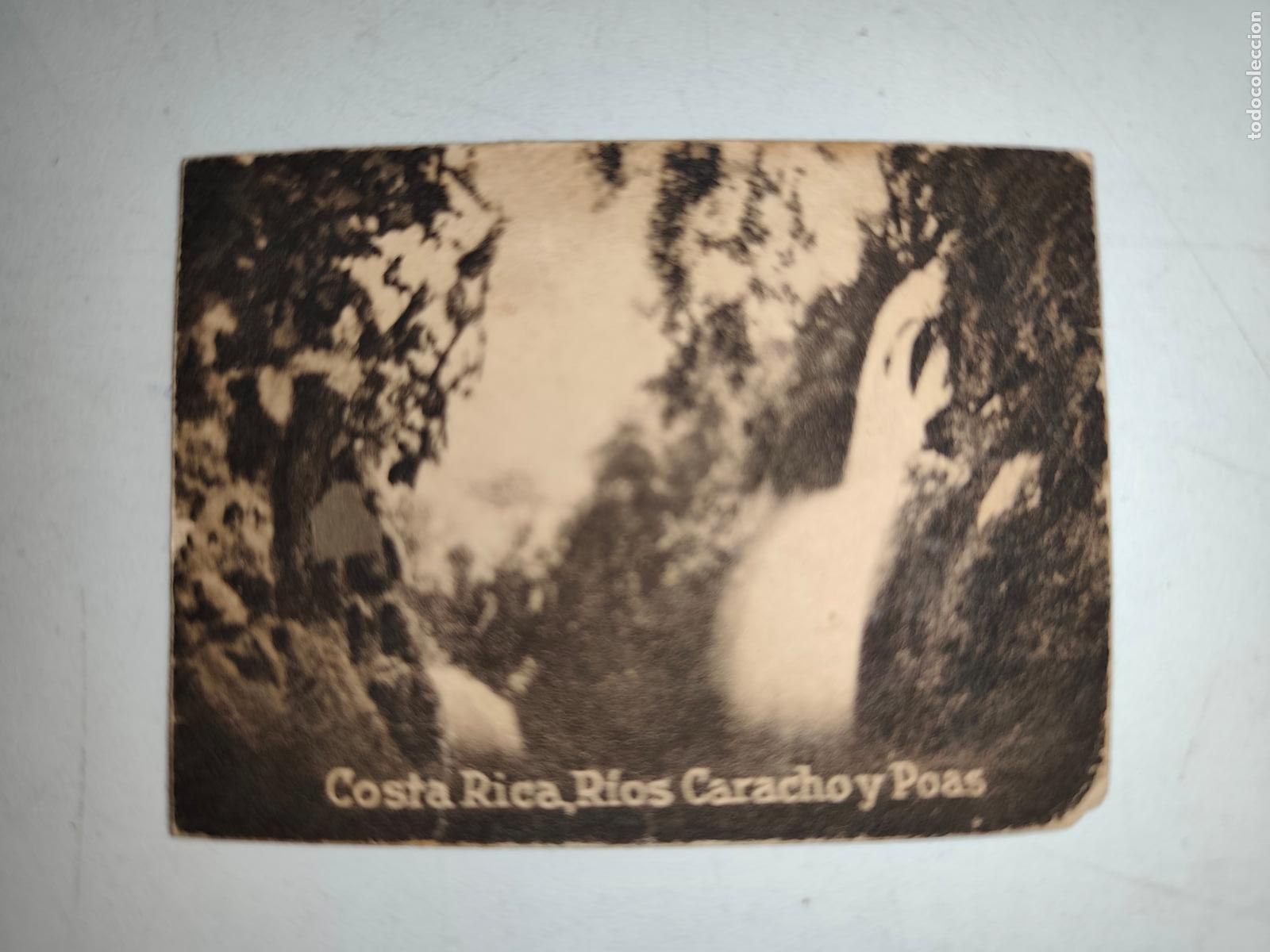 Postcards: POSTAL ORIGINAL DECADA DE LOS A&Ntilde;OS 30. COSTA RICA, RIOS CARACHO Y POAS. LEER