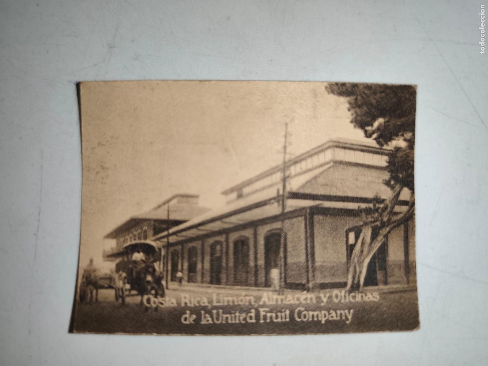 Postcards: POSTAL ORIGINAL DECADA DE LOS A&Ntilde;OS 30. COSTA RICA, LIMON, ALMACEN Y OFICINAS DE LA UNITED FRUIT.