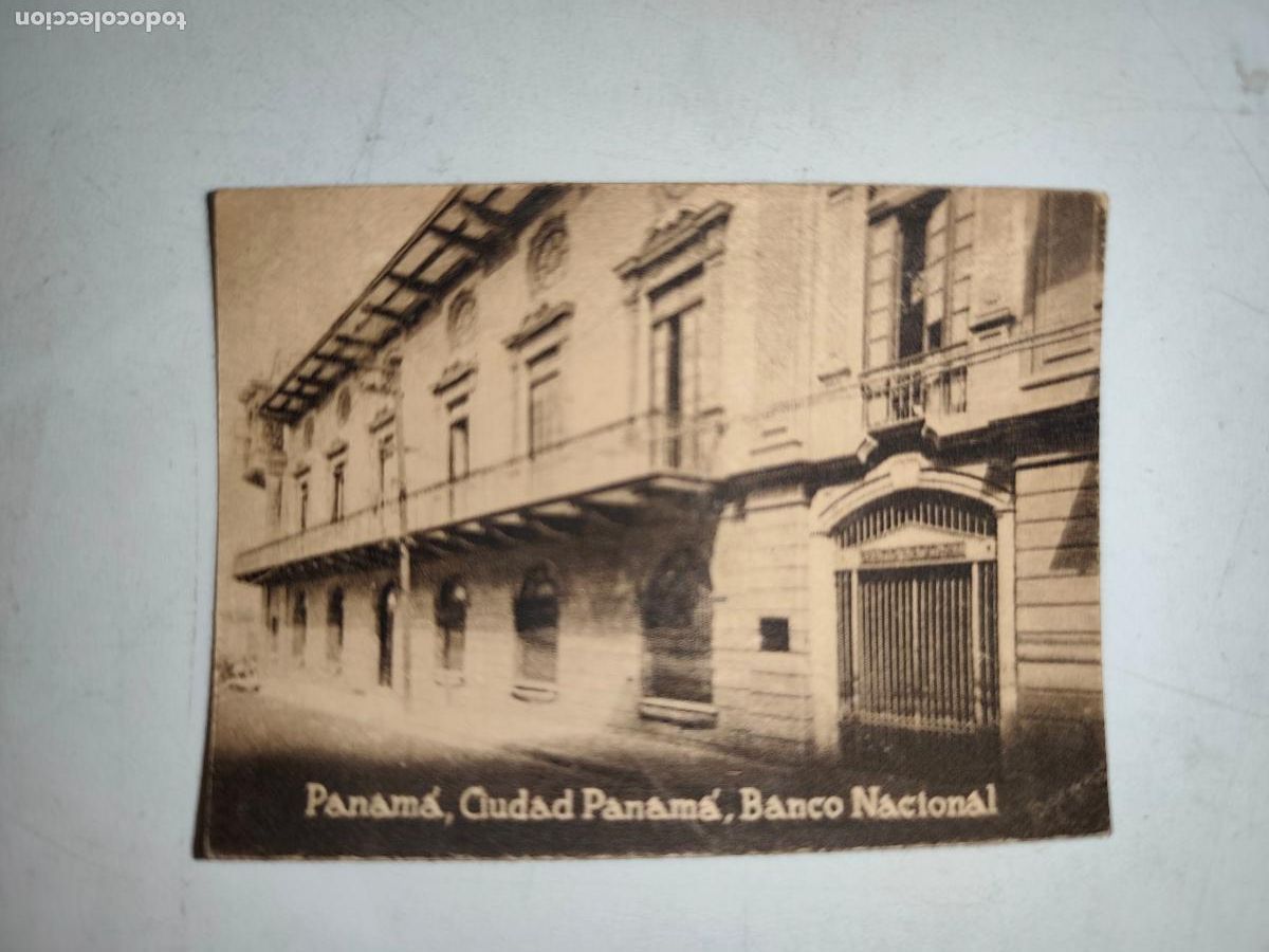 Postcards: POSTAL ORIGINAL DECADA DE LOS A&Ntilde;OS 30. PANAMA, CIUDAD PANAMA, BANCO NACIONAL. LEER