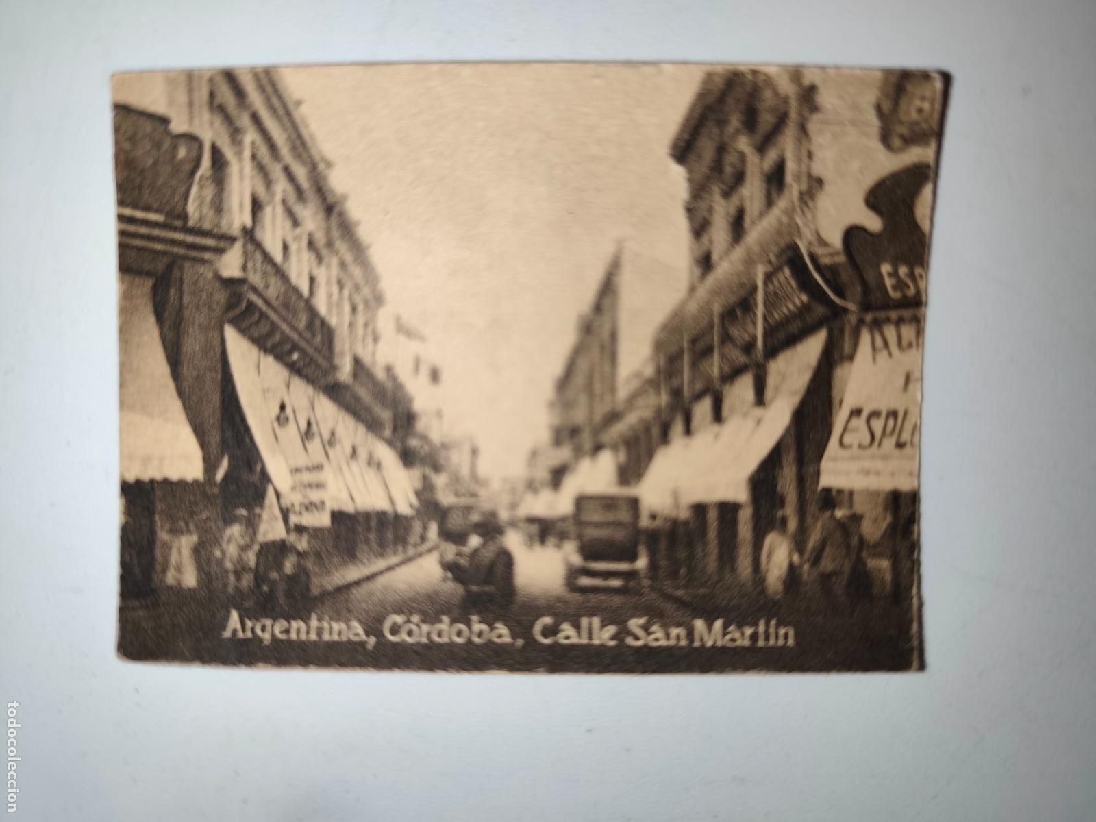 Postais: POSTAL ORIGINAL DECADA DE LOS A&Ntilde;OS 30. ARGENTINA,CORDOBA, CALLE SAN MARTIN. LEER