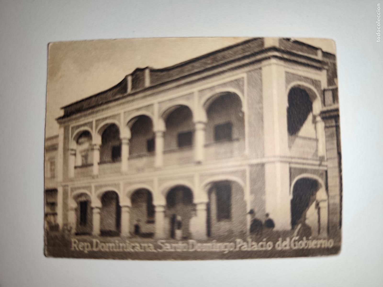 Postais: POSTAL ORIGINAL DECADA DE LOS A&Ntilde;OS 30. REP. DOMINICANA, SANTO DOMINGO, PALACIO DE GOBIERNO. LEER