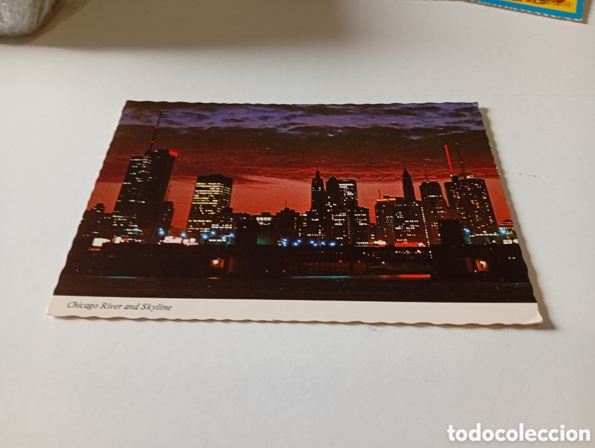 Postales: Postal Chicago River and Skyline - Foto 1