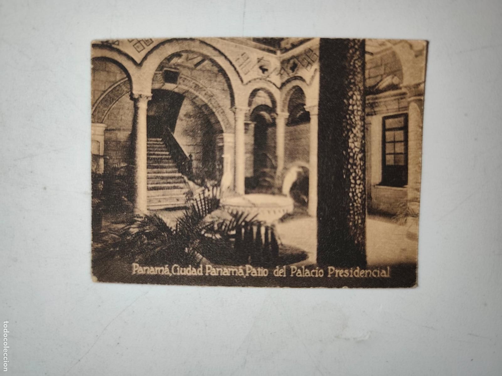 Cartoline: POSTAL ORIGINAL DECADA DE LOS A&Ntilde;OS 30. PANAMA, PATIO DEL PALACIO PRESIDENCIAL. LEER