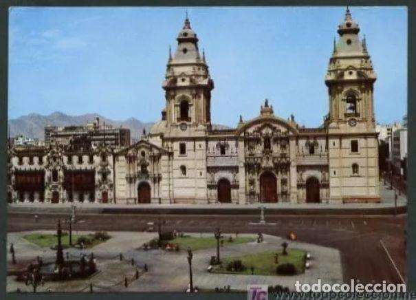 Postales: Per&uacute;. Lima. *Catedral* Circulada. - Foto 1