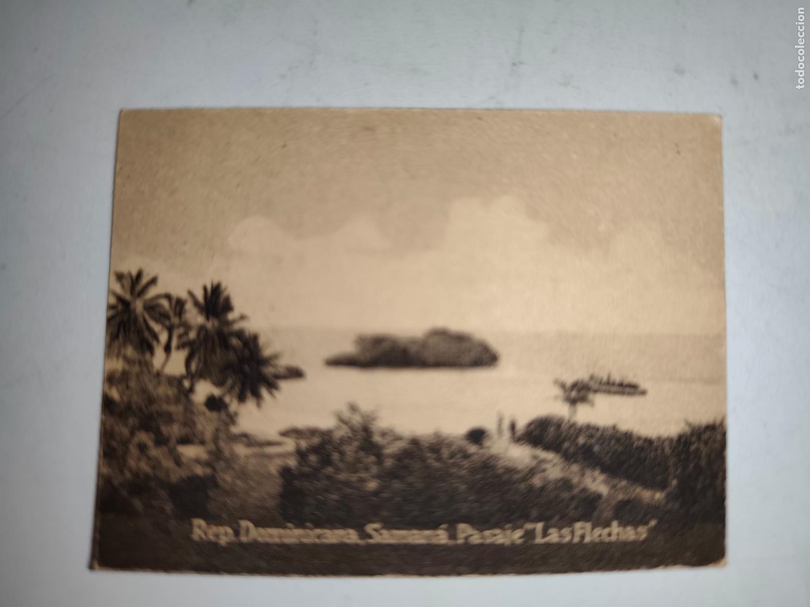 Cartoline: POSTAL ORIGINAL DECADA DE LOS A&Ntilde;OS 30. REP. DOMINICANA, SAMANA, PASAJE LAS FLECHAS. LEER