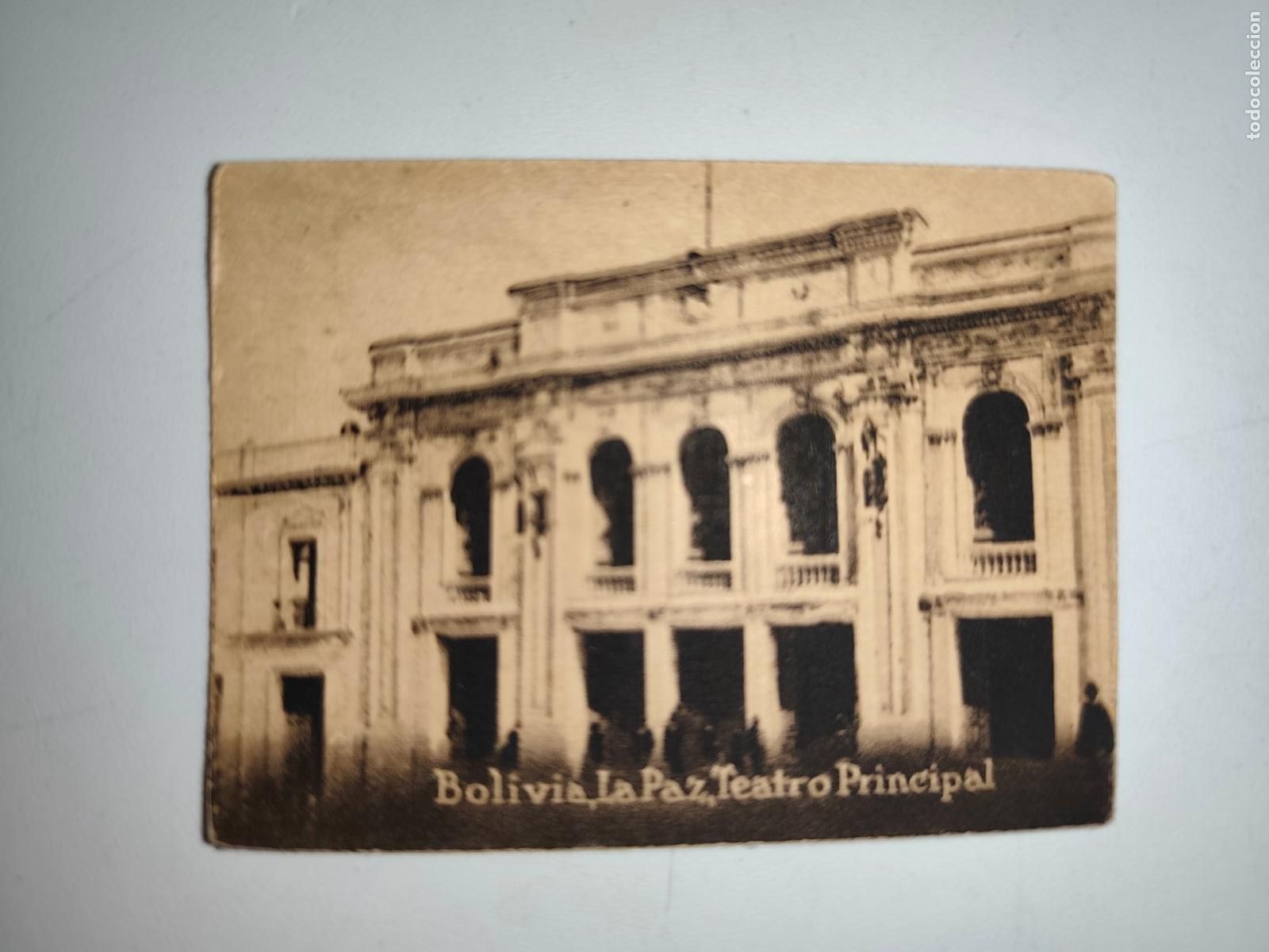 Postales: POSTAL ORIGINAL DECADA DE LOS A&Ntilde;OS 30. BOLIVIA, LA PAZ, TEATRO PRINCIPAL. LEER