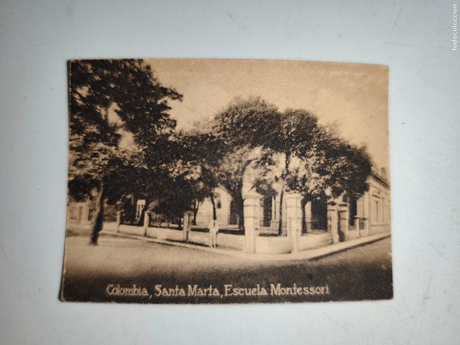 Postkarten: POSTAL ORIGINAL DECADA DE LOS A&Ntilde;OS 30. COLOMBIA, SANTA MARTA, ESCUELA MONTESSORI. LEER