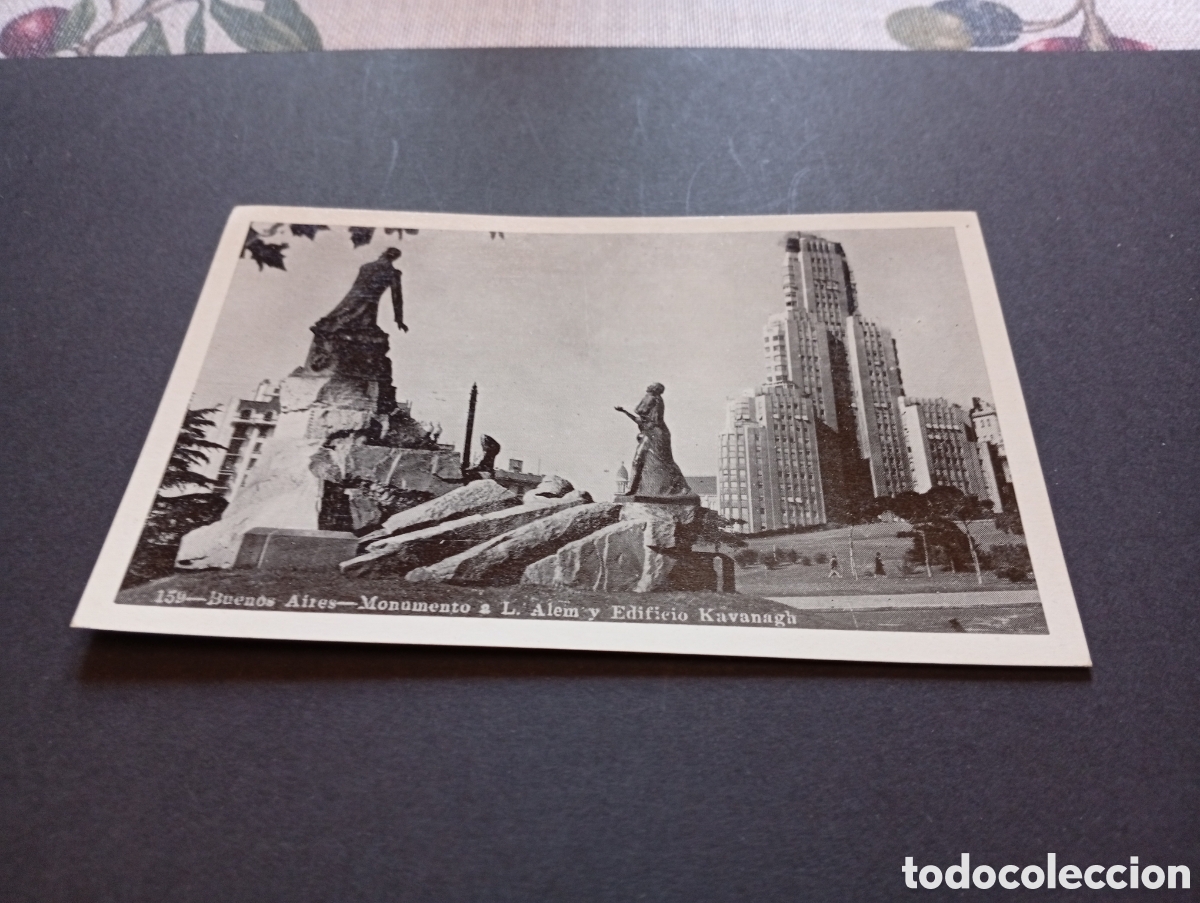 Postales: Postal Buenos Aires monumento a L.Alem y edificio Kavanagh - Foto 1