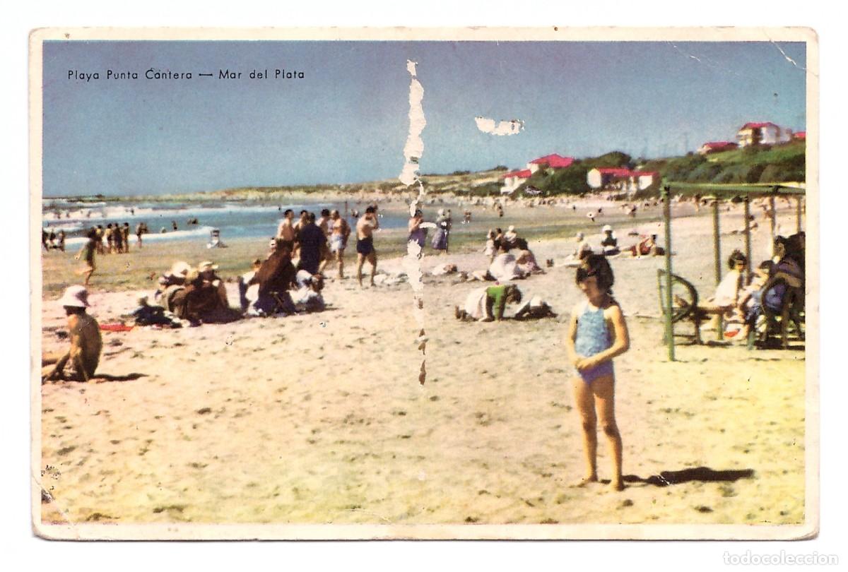 Postales: ARGENTINA &bull; Mar del Plata &bull; Playa Punta Cantera - Foto 1
