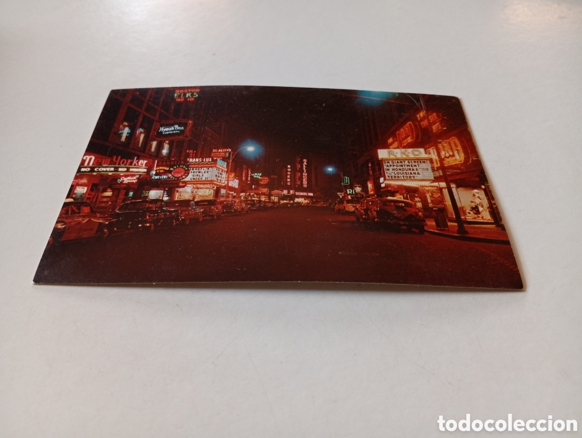 Postales: Postal Boston de noche - Foto 1