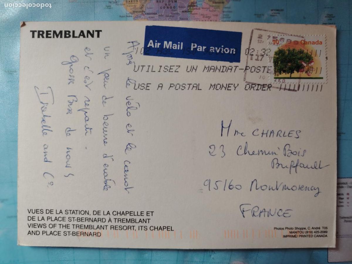 Postales: Postal -Tremblant - Quebec, Canada - Foto 2