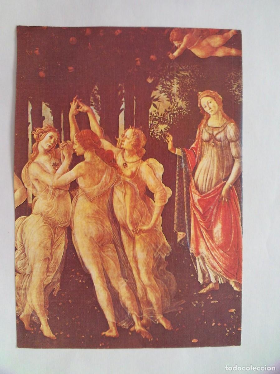Postales: (P) POSTAL DIBUJO ALEGORIA DE LA PRIMAVERA SANDRO BOTTICELLI - Foto 1