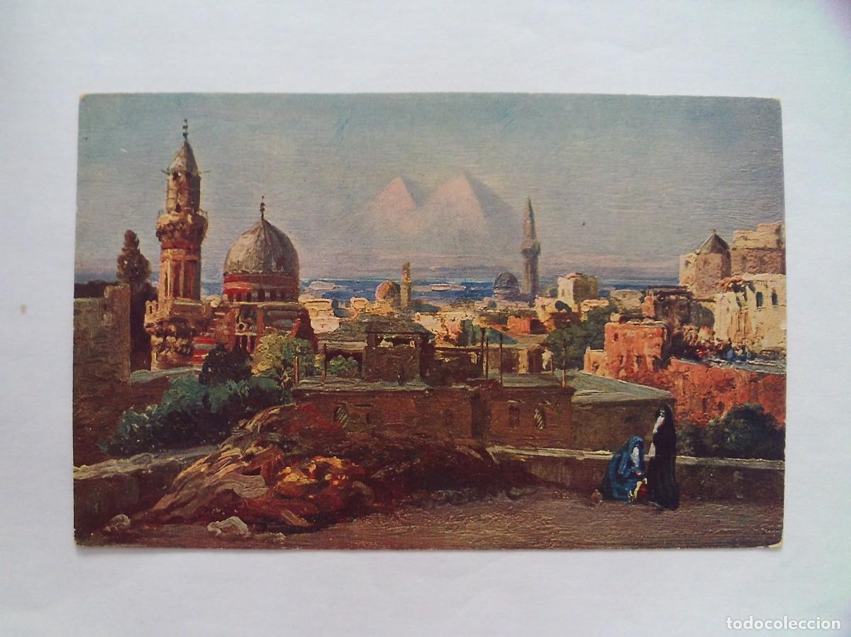 Postales: (P) POSTAL PINTURA DE C.WUTTKE, EL CAIRO - Foto 1