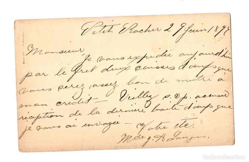 Postales: CANADA POST CARD. QUEBEC A&Ntilde;O 1897 - Foto 2