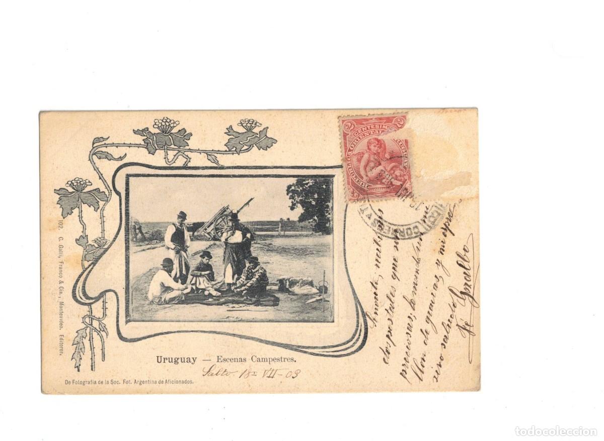 Postales: URUGUAY. ESCENAS CAMPESTRES 1903 - Foto 1