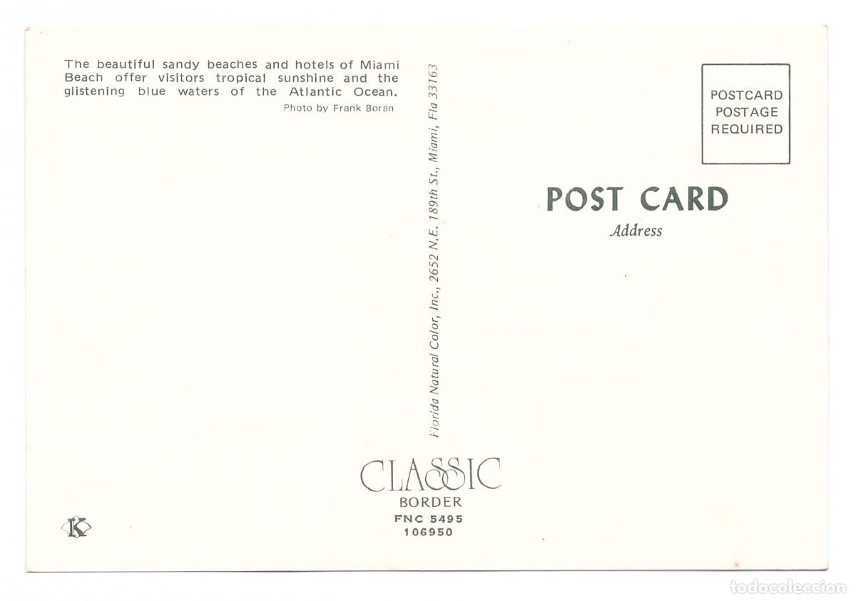 Postales: UNITED STATES. Miami Beach. - Foto 2