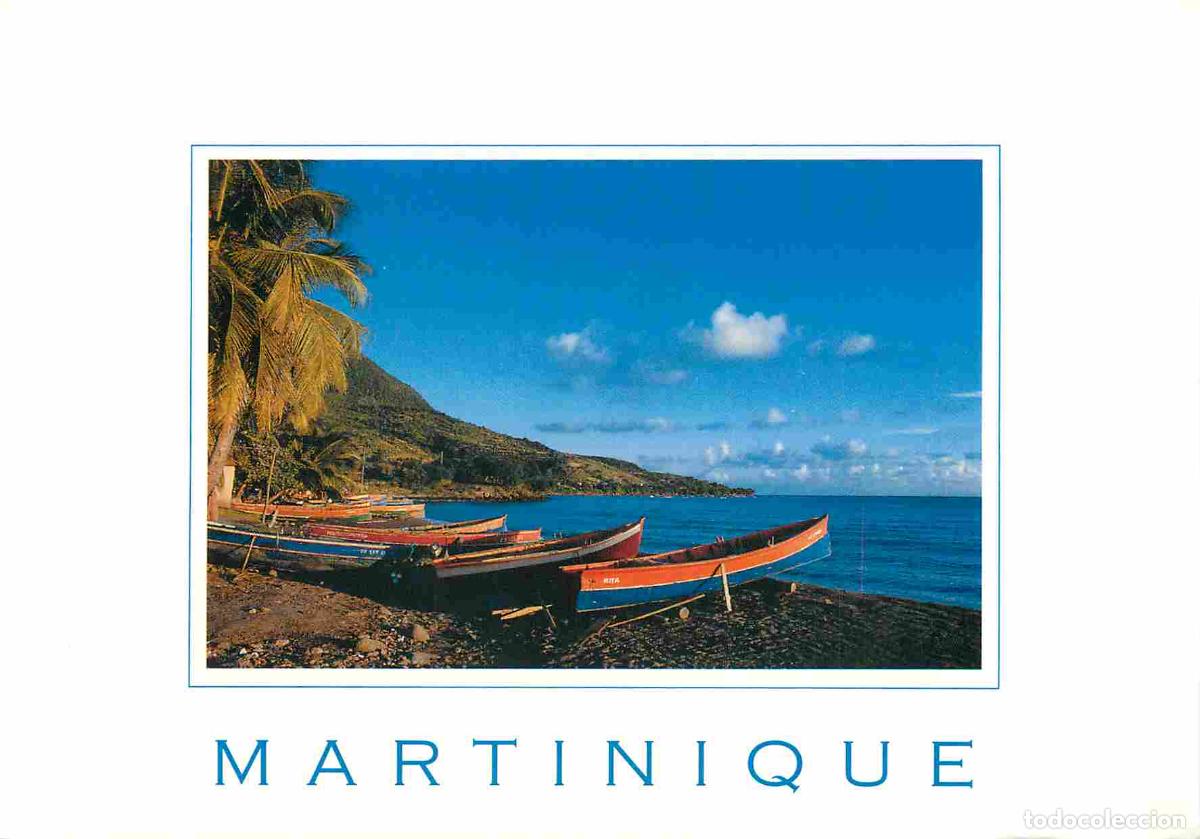 Cartoline: Martinique - Anses d'Arlet - Petite-Anse d'Arlet - gommiers tirés au sec après la pêche - CPM - Voir