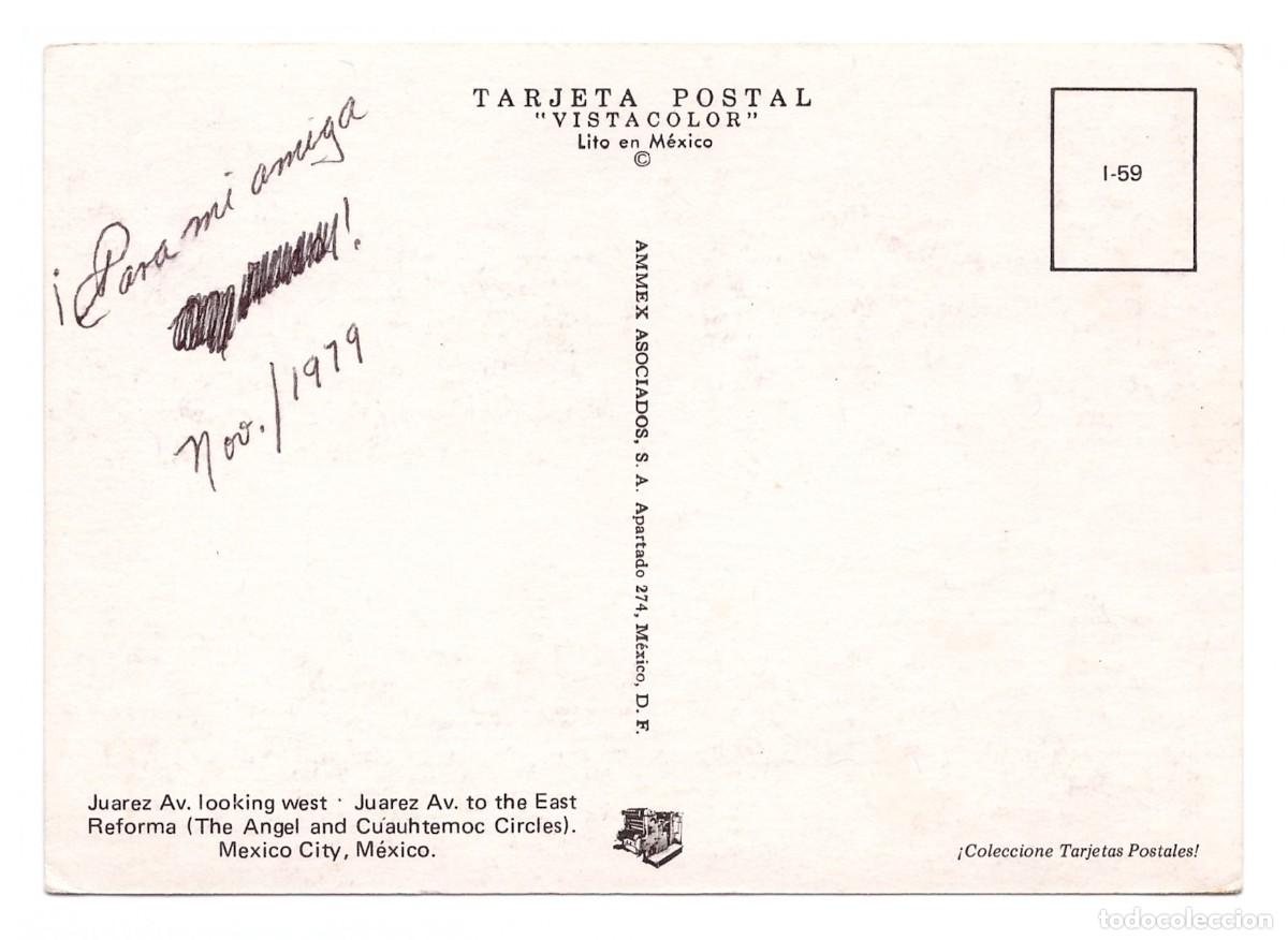 Postales: M&Eacute;XICO. M&Eacute;XICO DF. 1979. - Foto 2