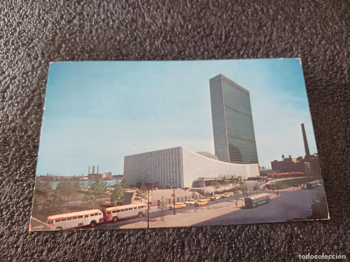 Postales: new york, edificio de las naciones unidas, circulada - Foto 1