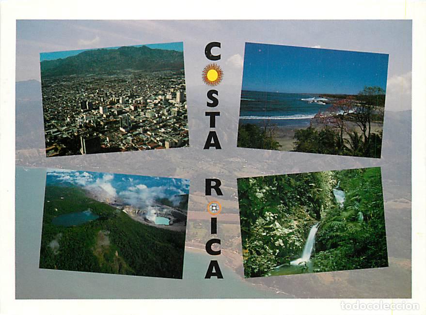 Cartoline: Format - 160 x 115 mms - Costa Rica - San José, Playa Nosara, Volcan Poàs, Monteverde - Multivues -