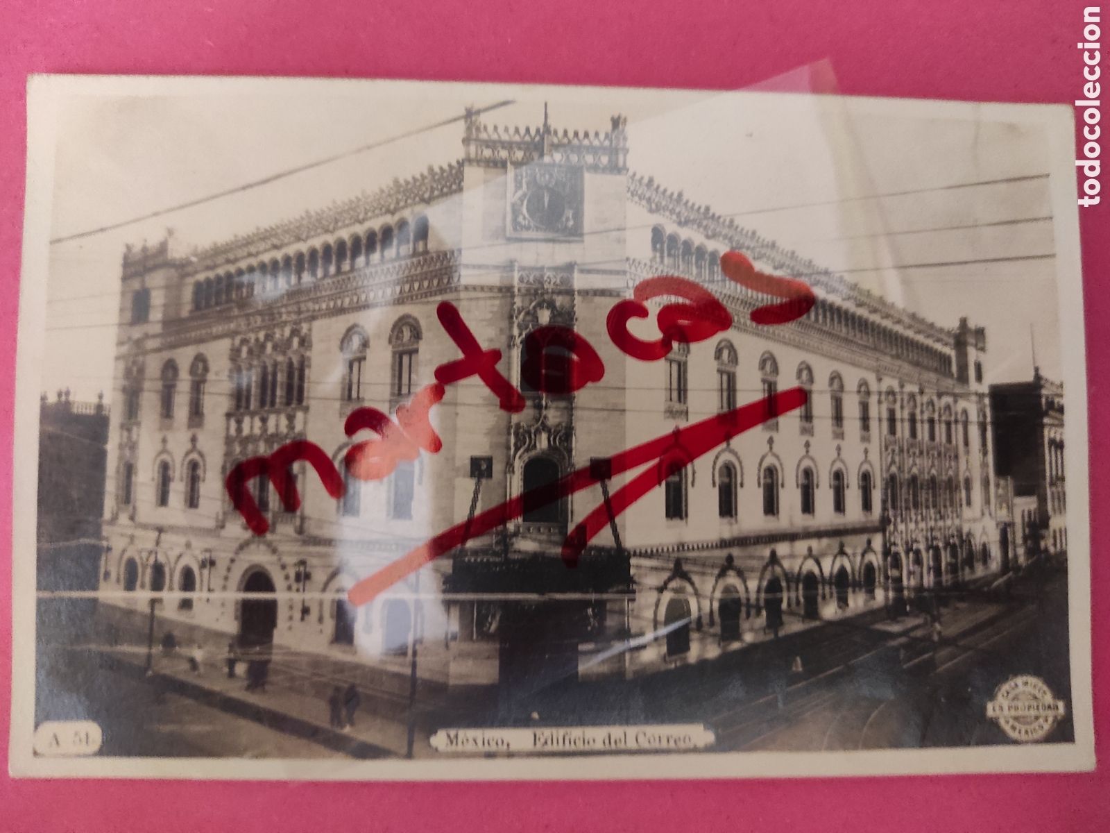Postales: TARJETA POSTAL.- MEXICO.- EDIFICIO DEL CORREO.- ED. MIRET. MEXICO.-. - Foto 1