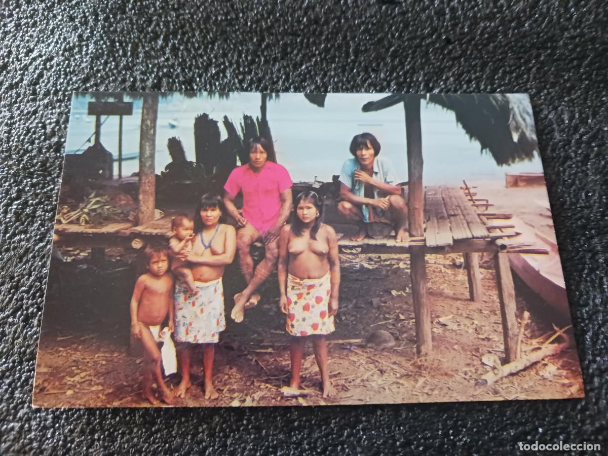 Postales: panama, indios chocos del darien, escrita 1971 - Foto 1