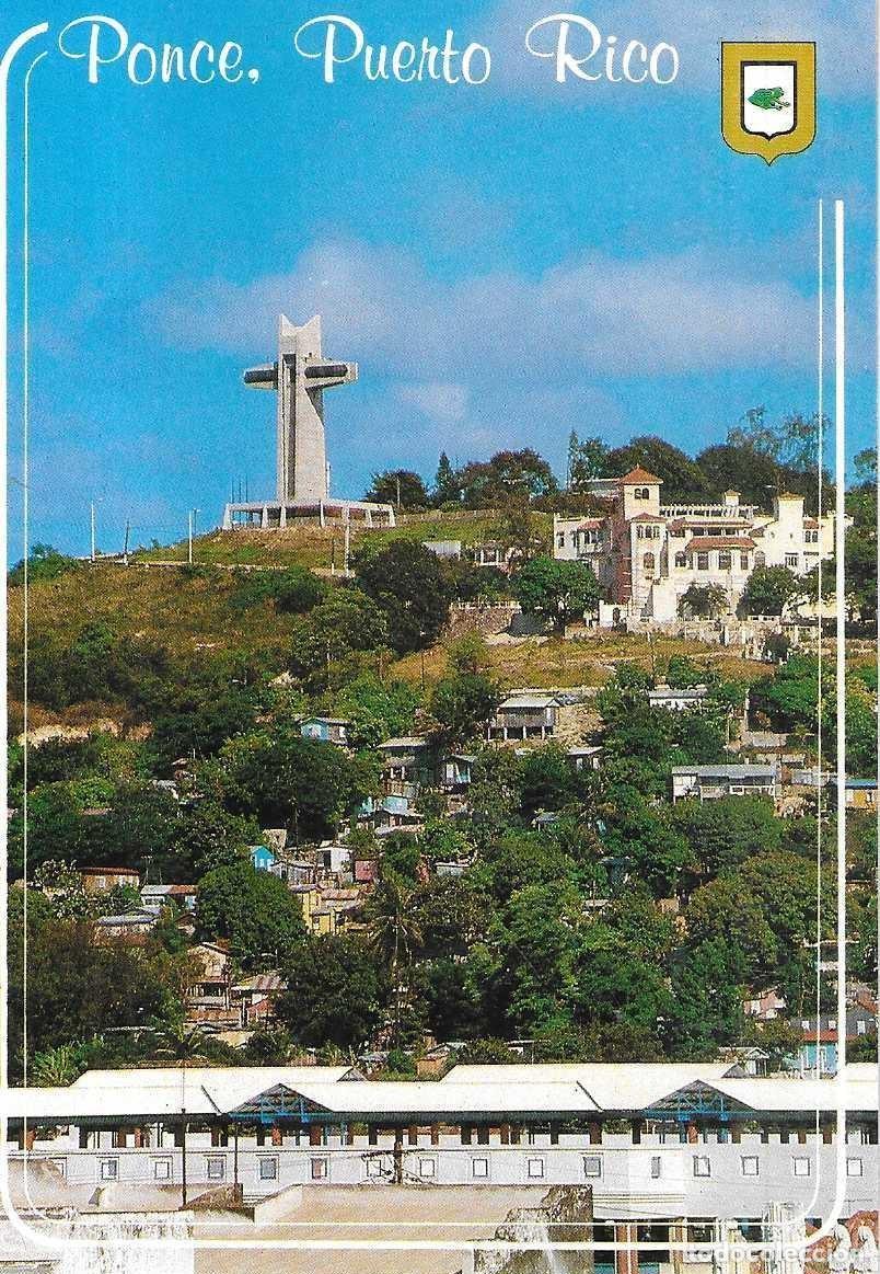 Postales: PUERTO RICO - PONCE - LA TORRE DE OBSERVACIÓN - ESCUDO DE ORO CARIBE