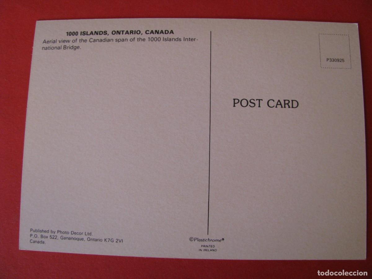 Postales: POSTAL DE CANADA. 1000 ISLANDS. - Foto 2