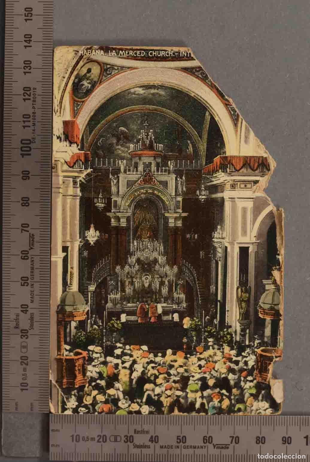 Postales: POSTAL. HABANA - INTERIOR DE LA MERCED. - Foto 1