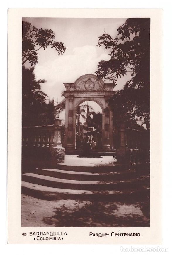 Postales: COLOMBIA. Barranquilla. Parque Centenario. 1935. - Foto 1