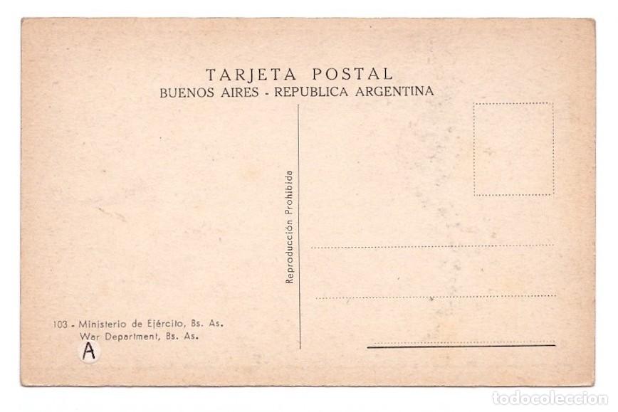 Postales: ARGENTINA. Buenos Aires. Ministerio de Ej&eacute;rcito. - Foto 2