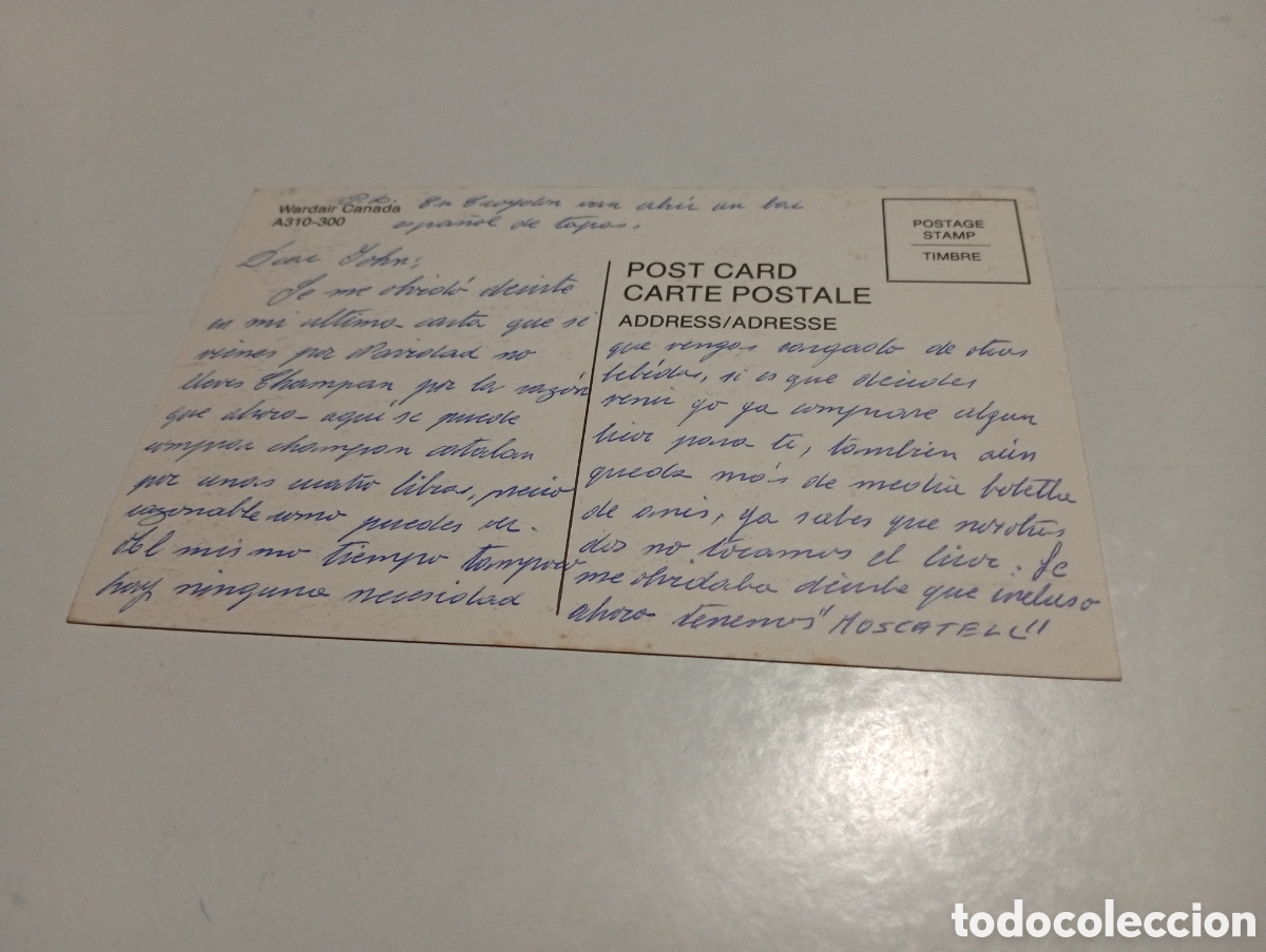 Postales: Postal avi&oacute;n Wardair Canad&aacute; - Foto 2