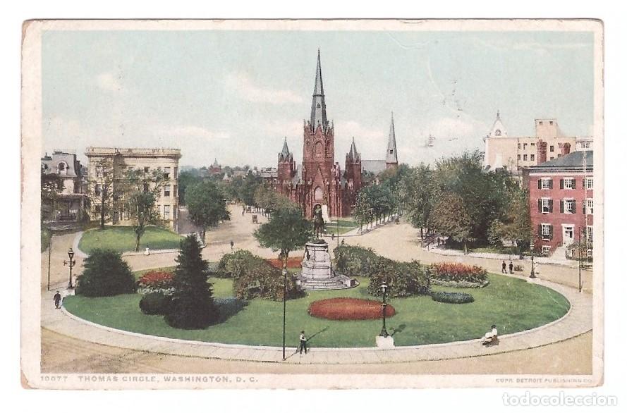 Postales: USA. Washington D.C. Thomas Circle. 1917. - Foto 1