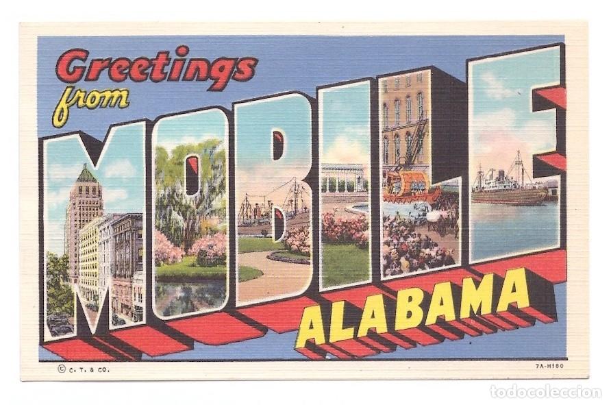 Postales: USA. Greetings from Mobile (Alabama). - Foto 1