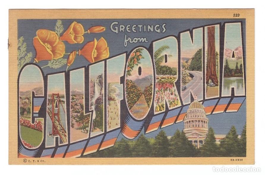 Postales: USA. Greetings from California. - Foto 1
