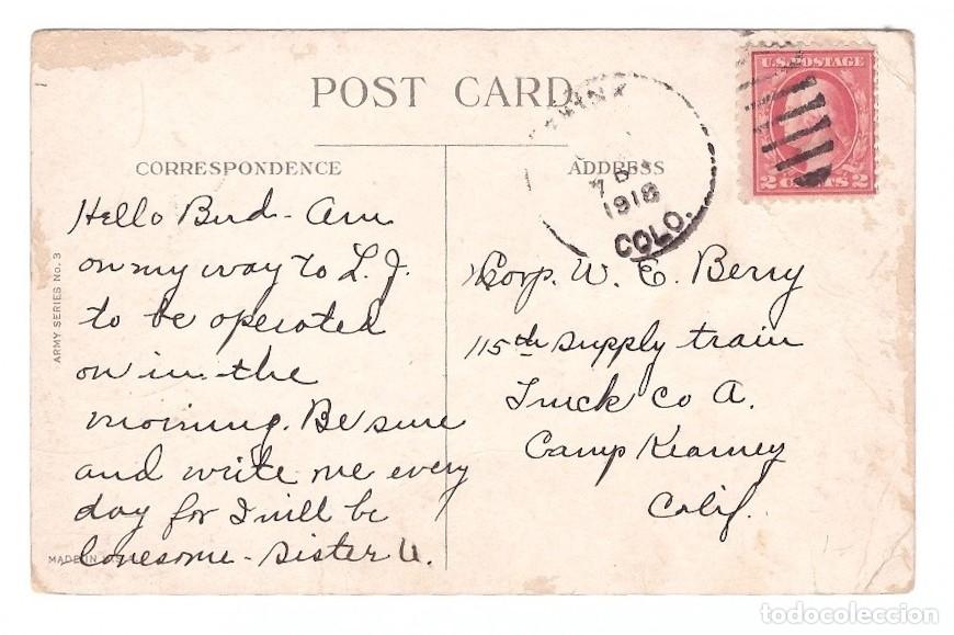 Postales: USA. Army Series. 1918. - Foto 2