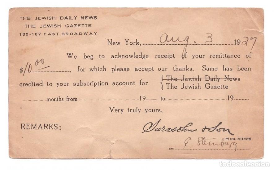 Postales: USA. U. S. Postal Card. 1929. - Foto 2