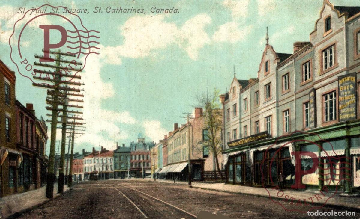 Postales: CANADA. ST PAUL ST SQUARE, ST CATHARINES. ONT. - Foto 1