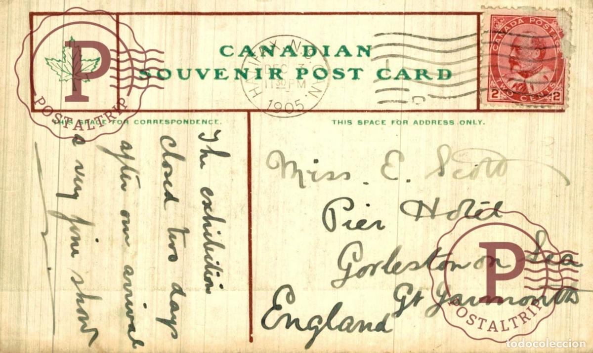 Postales: CANADA. HALIFAX. Exhibition Grounds and Buildings - Foto 2