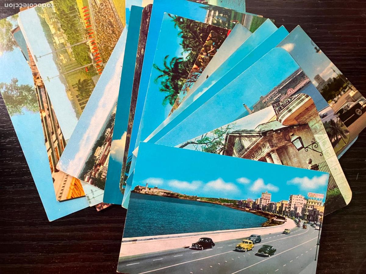 Postales: Lote 24 postales de Cuba - Foto 1