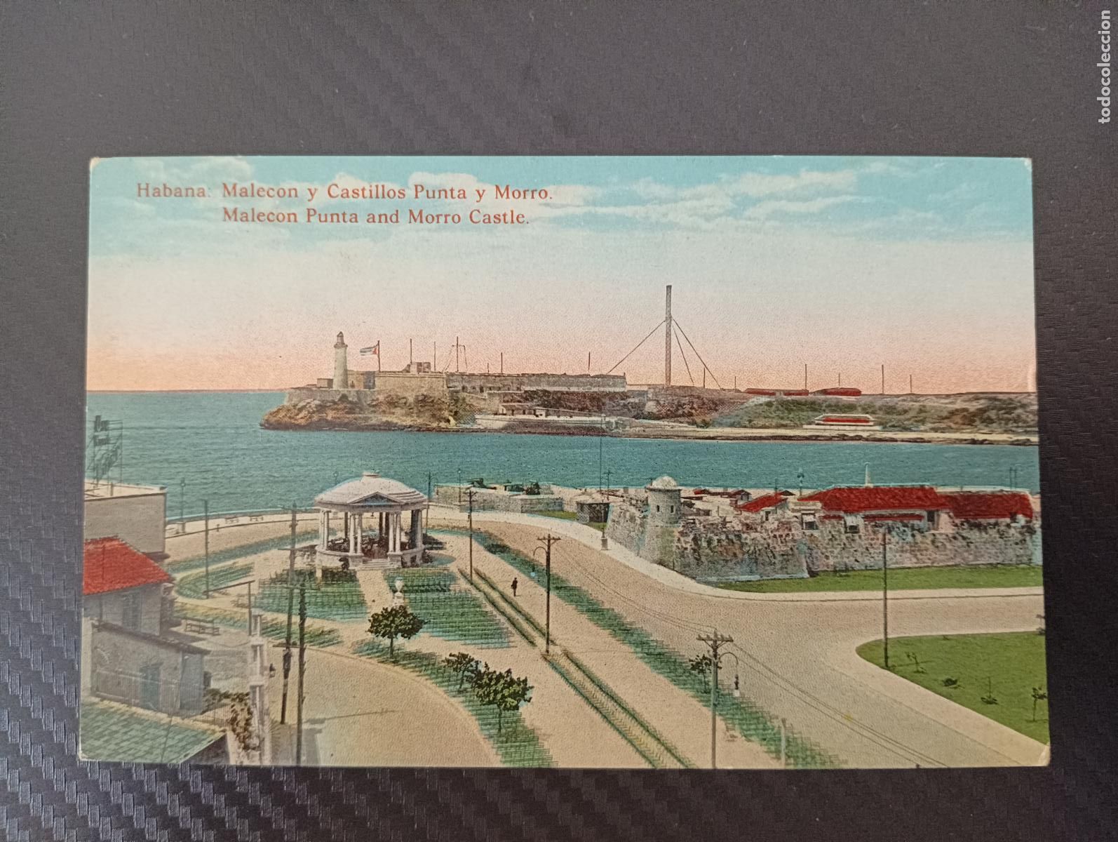 Postales: Habana. Malecon y Castillos Punta y Morro. Tarjeta Postal