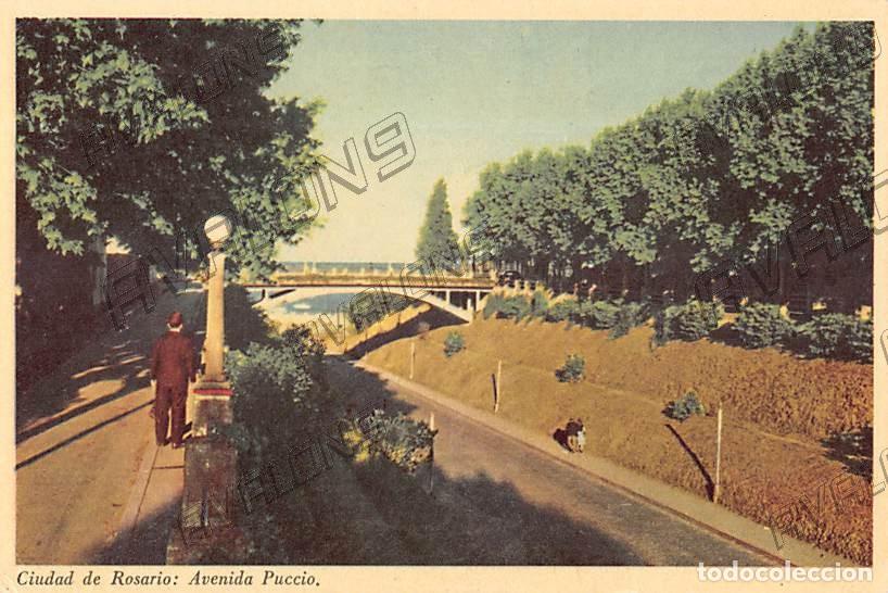 Postales: Postal de la Ciudad de Rosario de Argentina 1957 - Avda. Puccio - Escrita