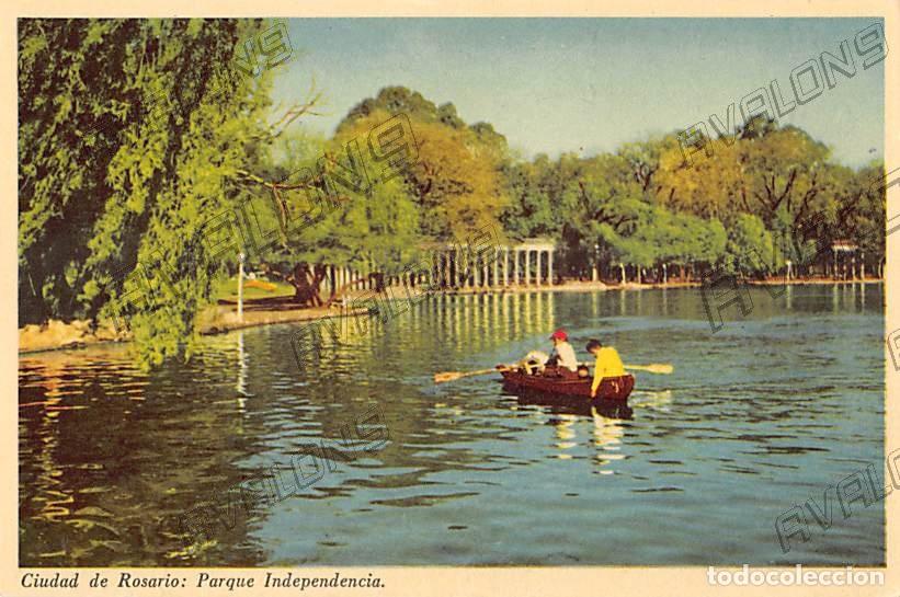 Postales: Postal de la Ciudad de Rosario de Argentina 1957 - Parque Independencia - Escrita