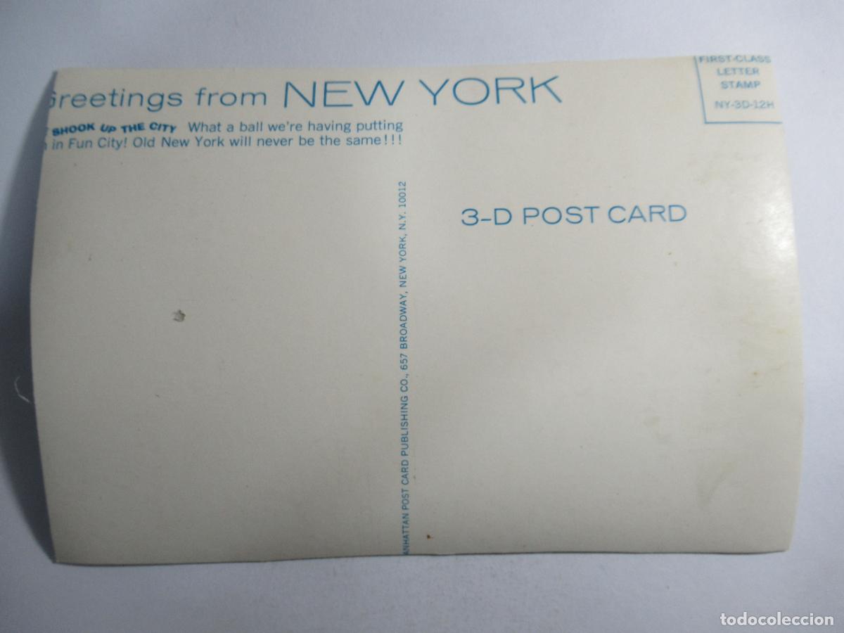 Postales: Postal 3D Tridimensional - New York - S/C - Foto 2