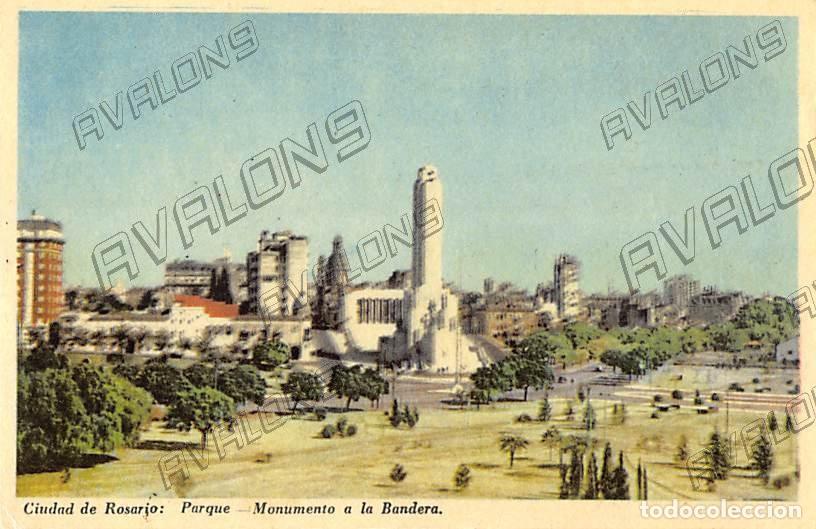 Cartes Postales: Postal de la Ciudad de Rosario de Argentina 1958 - Parque Monumento a la Bandera - Escrita