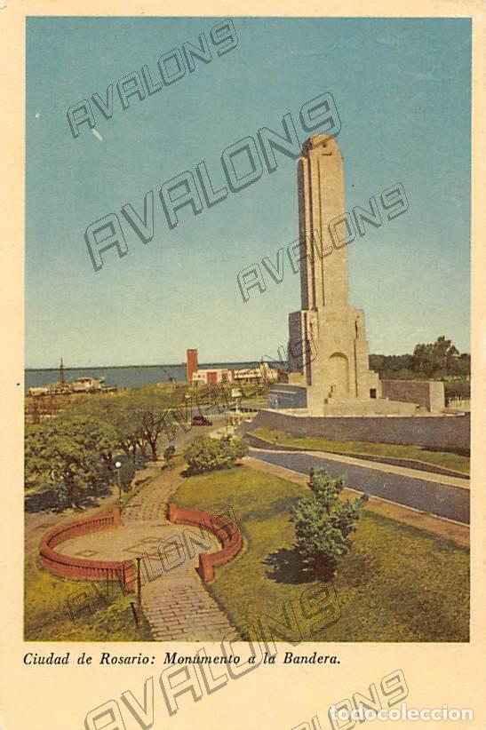 Cartes Postales: Postal de la Ciudad de Rosario de Argentina 1958 - Parque Monumento a la Bandera - Escrita