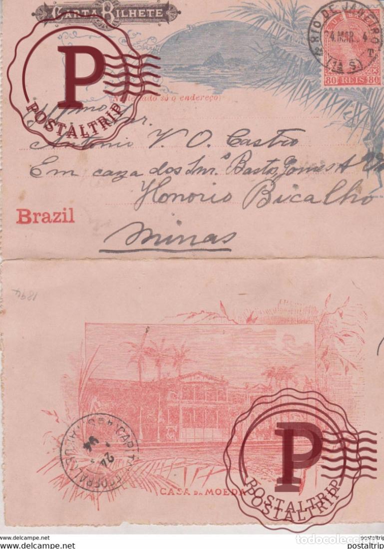 Postales: BRASIL BRAZIL. CASA DA MOEDA. 1894 - Foto 1